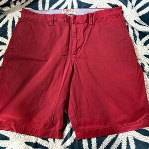 Red Chino Shorts